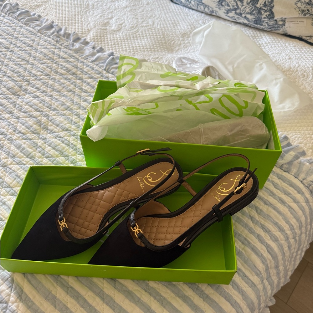 Sam Edelman Black Suede Shoes